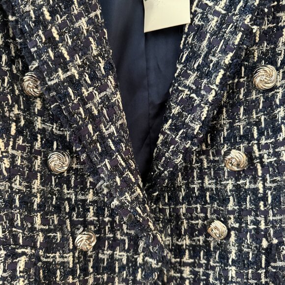 NWT Generation Love Navy Tweed Blazer - Picture 5 of 7
